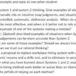 ECON-3010 D1 Thinking fast and slow